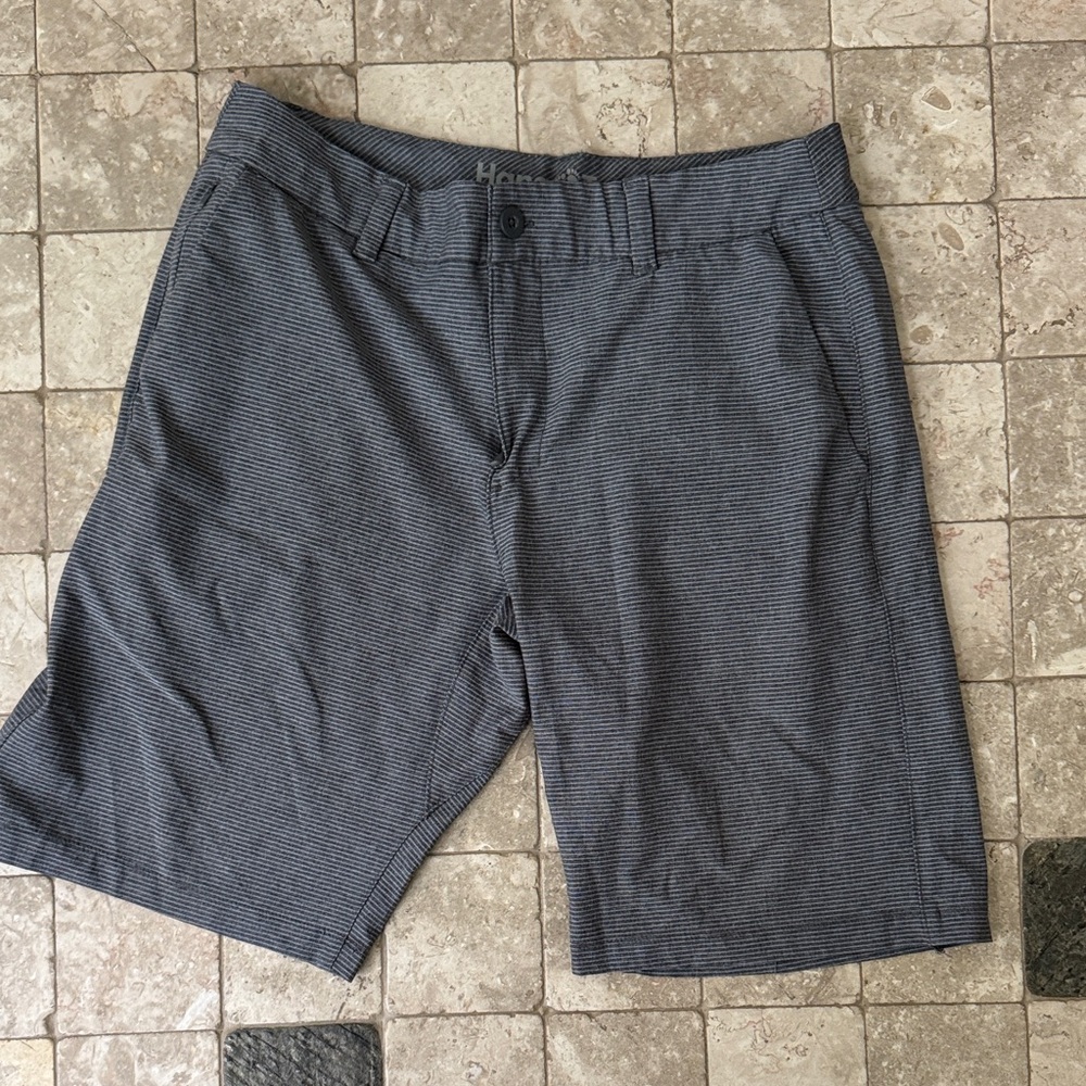 Hang Ten Men's Black Pinstripe Shorts